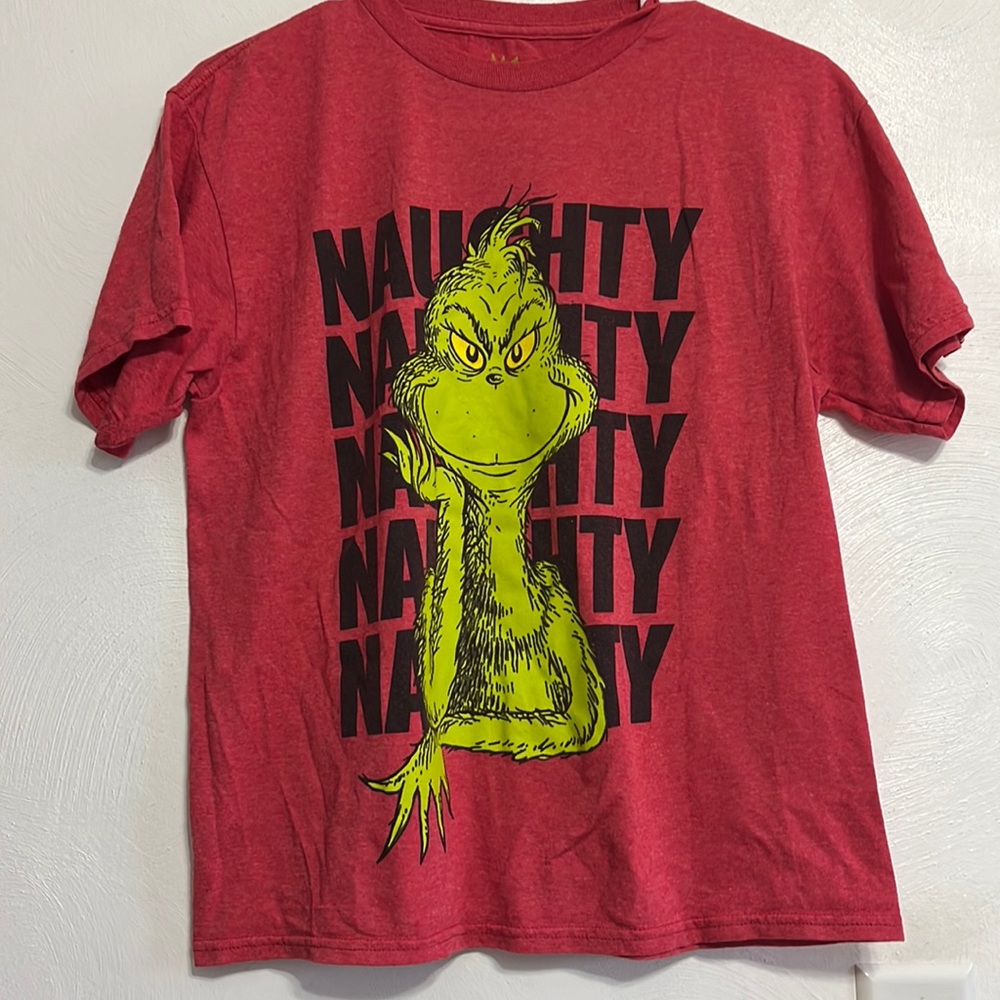 Kids Large Grinch “Naughty” T-shirt